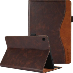 Casafuny &uuml;mbris samsung galaxy tab a8 10.5 tolli sm-x200/x205/x207 jaoks, premium pu nahast &auml;ri mitme nurga all folio kaitse&uuml;mbris dokumentide taskutega tahvelarvutile samsung galaxy tab a8 2022/2021, pruun