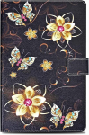 Rostsant &uuml;mbris galaxy tab a8 2019 jaoks, tpu + pu nahast klapp&uuml;mbris koos statiivi funktsiooniga, tahvelarvuti kaitse&uuml;mbris samsung galaxy tab a 8.0 tolli 2019 sm-t290/sm-t295 jaoks - golden butterfly