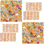 Kapibaara kleebis, komplektis 20 kapibaara laser flash kleebise komplekti, vesisea kleebis, kapibaara pakk, 100 tk