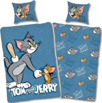 Skybrands Tom ja Jerry tekikott 135 x 200 cm padjap&uuml;&uuml;r 80 x 80 cm laste voodipesukomplekt Reversible Tom and Jerry 100% puuvill Ko-tex Standard 100 German Standard