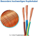 Schuko Ip44 pikendusjuhe 10 m, aeda, oranž