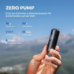 Flextailgear Zero Pump, kaasaskantav elektriline pump, laetav 6 akuga, suur vooluhulk 100 l/min, kiire t&auml;ispuhumine/t&uuml;hjendamine, &otilde;hkmadrats, ujumisr&otilde;ngas, vaakumkott, telkimine ja reisimine