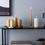 Bolsius siledad samba k&uuml;&uuml;nlad - valge - 8 tk pakis - 13 x 7 cm - dekoratiivsed majapidamisk&uuml;&uuml;nlad - p&otilde;lemisaeg 43 tundi - l&otilde;hnatu