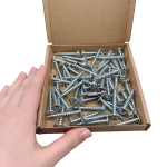 50 tk. Tsingitud puidukruvid 6,0 ​​x 40mm modifitseeritud peaga