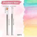 Bohuiz 30 akr&uuml;&uuml;lv&auml;rvi komplekt, peene pintsli lame pintslite komplekt, kunstniku pintsel, nailonpintsel, v&auml;rvimispintslite komplekt &otilde;liv&auml;rvidele, akr&uuml;&uuml;lv&auml;rvidele, gua&scaron;&scaron;v&auml;rvidele