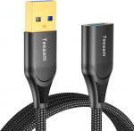 Teeaam usb 3.0 pikenduskaabel 0,9 m, 5 gbps type a male to female pikenduskaabel punutud, &uuml;hildub usb klaviatuuride, hiirte, xboxi, v&auml;lkm&auml;luseadmete, k&otilde;vaketaste jne-ga.