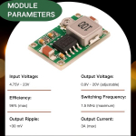 Dc-dc step down muundur 4.75-23v kuni 1-17v 3a buck muundur mini 360 laomao reguleeritav pingeregulaatori toitemoodul (6 tk)