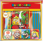 Super Mario kirjatarvete komplekt (v&auml;rviplokkide disain) kingitus kirjatarvete komplekt koos m&auml;rkmiku, pinaliga, pliiatsite, joonlaua, teritajaga - ametlik kaup