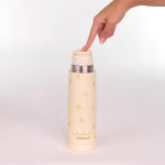 Miniland Thermy Vanilla 500ml kvaliteetne roostevabast terasest termospudel, mis hoiab vedelikke kuumana v&otilde;i k&uuml;lmana rohkem kui 24 tundi