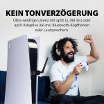 Avantree Dg60p pika ulatusega bluetooth heliadapter ps5, ps4, pc, s&uuml;learvuti, mac jaoks, aptx adaptive ja low latency, juhtmevaba 24-bitine hd dongle k&otilde;rvaklappide, k&otilde;larite &uuml;hendamiseks