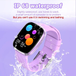 Alutoria nutikell lastele, laste telefonikell sportimiseks lastele, Ip68 veekindel, 100+ spordirežiimi, teavituste s&otilde;numid, aktiivsusmonitor poistele t&uuml;drukutele, helelilla