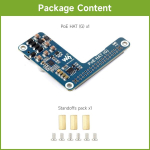 Waveshare poe hat (g), &uuml;hildub raspberry pi 5-ga, 5v 5a v&auml;ljund, stabiilne j&otilde;udlus, toetab 802.3af/at v&otilde;rgustandardit, power over ethernet hat (g), sobib rpi 5 ametlikule korpusele