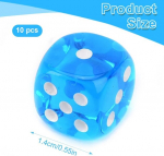 Menyiyds 10 t&uuml;kki t&auml;ringum&auml;ng, pol&uuml;eedrilised t&auml;ringud, akr&uuml;&uuml;lt&auml;ringud, lauam&auml;ngu t&auml;ringud dungeons and dragons m&auml;ngu Dnd Rpg Mtg jaoks, helesinised