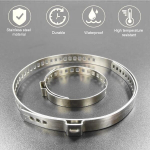 Tadpolez 12 roostevabast terasest cv voolikuklambri komplekti, universaalsed telje mansetid, klambrid, telje mansetid, voolikuklambri t&ouml;&ouml;riist, v&auml;ljalaskevooliku, voolikute, torude jaoks