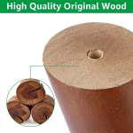 Videtol 8 tk m&ouml;&ouml;blijalgade komplekt, puidust kaldus, 15 cm lauajalad, puit, koonilised kapi jalad, puit, diivanijalad, m&ouml;&ouml;blijalad kruvidega, vildist libisemisvastased padjad ja kinnitusplaadid diivanile, kapile ja