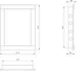 200 x 300 mm abs plastikust inspektsiooniluuk &ndash; valge inspektsiooniklapp &ndash; hooldusklapp, inspektsiooniklapp, hoolduskontrollklapp