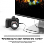 Jamega - 1,5 m micro hdmi kaabel 2.0 | 4k ultra hd 2160p / full hd 1080p | 3d / arc/cec / hdr | kiire ethernetiga, &uuml;hildub raspberry pi 4, gopro, lenovo, tv, pc, notebook