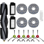 Robottolmuimeja Ecovacsi Deebot X1 Omni / X1 e Omni / X1 Turbo / T10 Turbo / T10 Omni robottolmuimeja lisatarvikud, varuosad, 1 p&otilde;hihari, 2 HEPA filtrit, 6 k&uuml;lgharja, 4 lappi, 1 hari (14 tk) Muud tooted