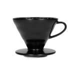 Must matt Hario V60-02 Keraamiline kohvitilguti