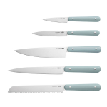 BergHOFF 5 dalių peilių rinkinys - Glints Slate pilnas rinkinys su mink&scaron;tomis rankenomis