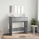 peegliga tualettlaud, betoonhall, 80 x 39 x 80 cm CFE2839479