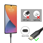 Bjids 2-pakendis Micro Usb kaabel Android laadijale [2 x 3m], Micro Usb laadija, Usb A kuni Micro kaabel Android nailonile, &uuml;hildub Samsung Galaxy S6, J7 Edge Note 5, Kindle Black