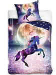 Puuvillane voodipesu 160x200 Unicorn Moon Stars