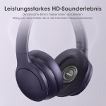 Doqaus juhtmevabad bluetooth k&otilde;rvaklapid, kuni 90 tundi bluetooth k&otilde;rvaklapid, k&otilde;rva peal 3 eq režiimiga, hifi stereo, sisseehitatud mikrofon, kokkupandavad juhtmevabad k&otilde;rvaklapid mobiiltelefonidele/ipadile/s&uuml;learvutitele/arvutile