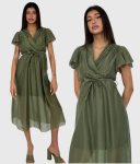 Kleit naistele Lyocell, khaki