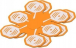 Masseerija Rio AB Core 2-PD-BT-ABTR-BODY-PK, oranž