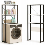 Vannitoa kapi &uuml;le tualeti pesumasinaga p&ouml;&ouml;ningul t&ouml;&ouml;stuslikud riiulid 160 cm