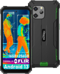 Telefon Blackview BV8900 8/256GB 10000mAh 6.5" 2.4K 64MP vastupidav nutitelefon Dual SIM NFC Roheline