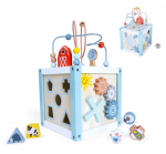 Puidust hariv kuubikute sorteerija + klotsid Ecotoys