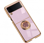&bdquo;Fashion&ldquo; Kickstand K&otilde;va silikoon (TPU) kaaned - lilla (Galaxy Z Flip4)