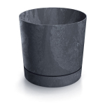 Lillepott Prosperplast Tubo P Betoni efekt DPOP400E-S433, must