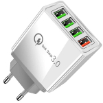 4xUSB kiirlaadimisega 3.0 vooluv&otilde;rgust seinalaadija
