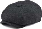Mens Flat Hat Newsboy Cap Tweed Cabbie Peaky Blinders Baker Boy M&uuml;tsi