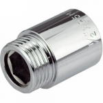 Kroomitud messingist pikendus 1/2" 50 mm