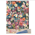 TISHIRON numbrite j&auml;rgi maalimise komplekt, 40 &times; 50 cm, raamita, lilled