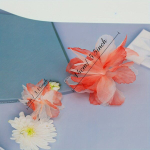 3D Lille Organza Pits Aplikatsioon Dekoor, Juoda