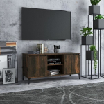 vidaXL metalljalgadega telerikapp, Sonoma tamm, 103,5 x 35 x 50 cm