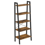 Raamaturiiul, begryf, 56x34x172, kitsas, 5 riiulit, tumepruun, loft stiilis, metallraamiga.