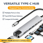 HDMI, ID-kaardi lugejad, RJ-45, SD, USB 2.0, USB 3.0, USB-C