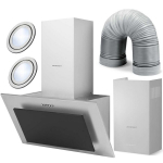 &Otilde;hupuhasti K&ouml;&ouml;gi korstna kubu 60cm Inox + must BT-209