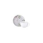 TRAMONTINA MAGNOLIA 250ML PORTSELANIST TEETASS + ALUSTASS, 3 TK.