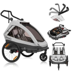 Jalgratta haagis CAMA, Grey Stone, Lionelo