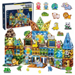 Helendavad ehitusklotsid Click4toys, 124 tk