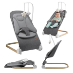 Tulano Moon 50 grey lamamistool-kiik 3in1 &ndash; hall, minimalistlik stiil