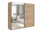 Riidekapp Black Red White Tetrix, 220x195,5x60 cm, pruun