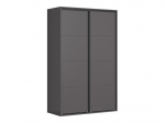 Riidekapp Black Red White Flex, 240x150x66 cm, hall